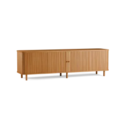 Rolloschrank Tonda inkl 2 FachbretterB 200 x T 50 x H 59,1 cm (Buche)