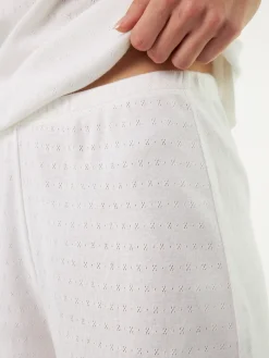 Schlafhose aus Bio Baumwolle(weiß, XS)