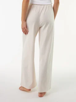 Schlafhose lang aus Bio Baumwolle(creme, XS)