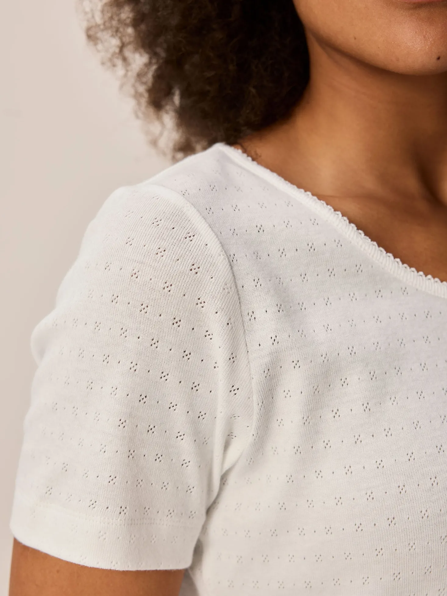 Schlafshirt aus Bio Baumwolle(weiß, XS)