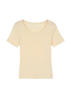 Schlafshirt aus Bio Baumwolle(vanille, XS)