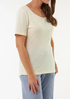 Schlafshirt aus Bio Baumwolle(vanille, XS)