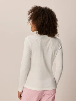 Schlafshirt aus Bio Baumwolle(weiß, XS)