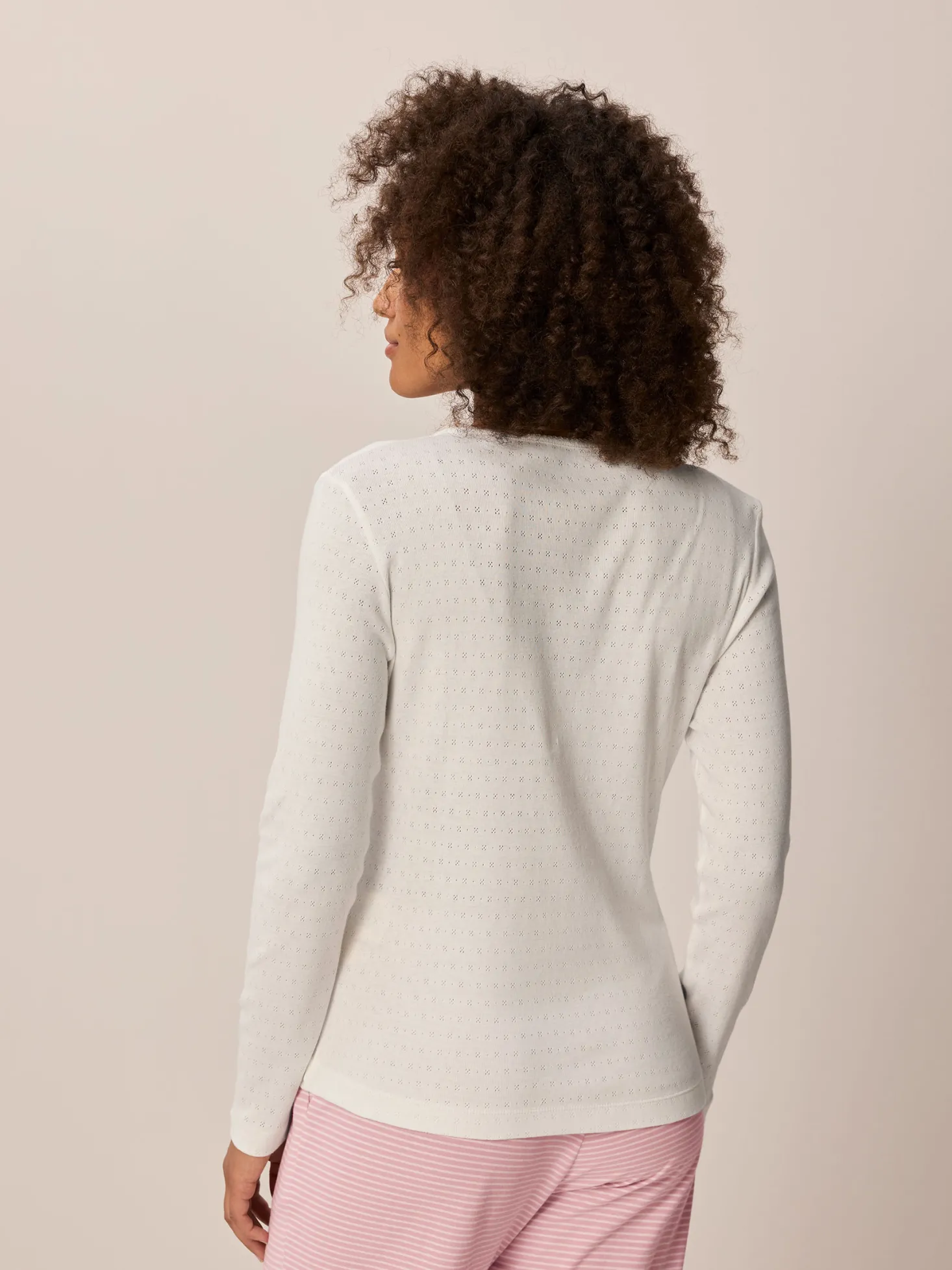 Schlafshirt aus Bio Baumwolle(weiß, XS)