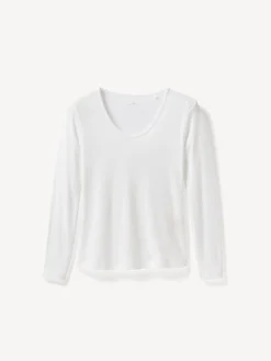 Schlafshirt aus Bio Baumwolle(weiß, XS)