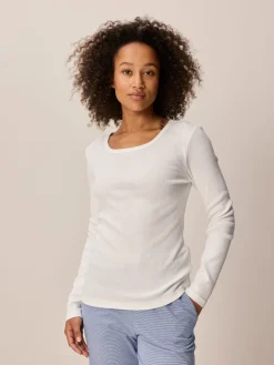 Schlafshirt aus Bio-Baumwolle(weiß, XS)