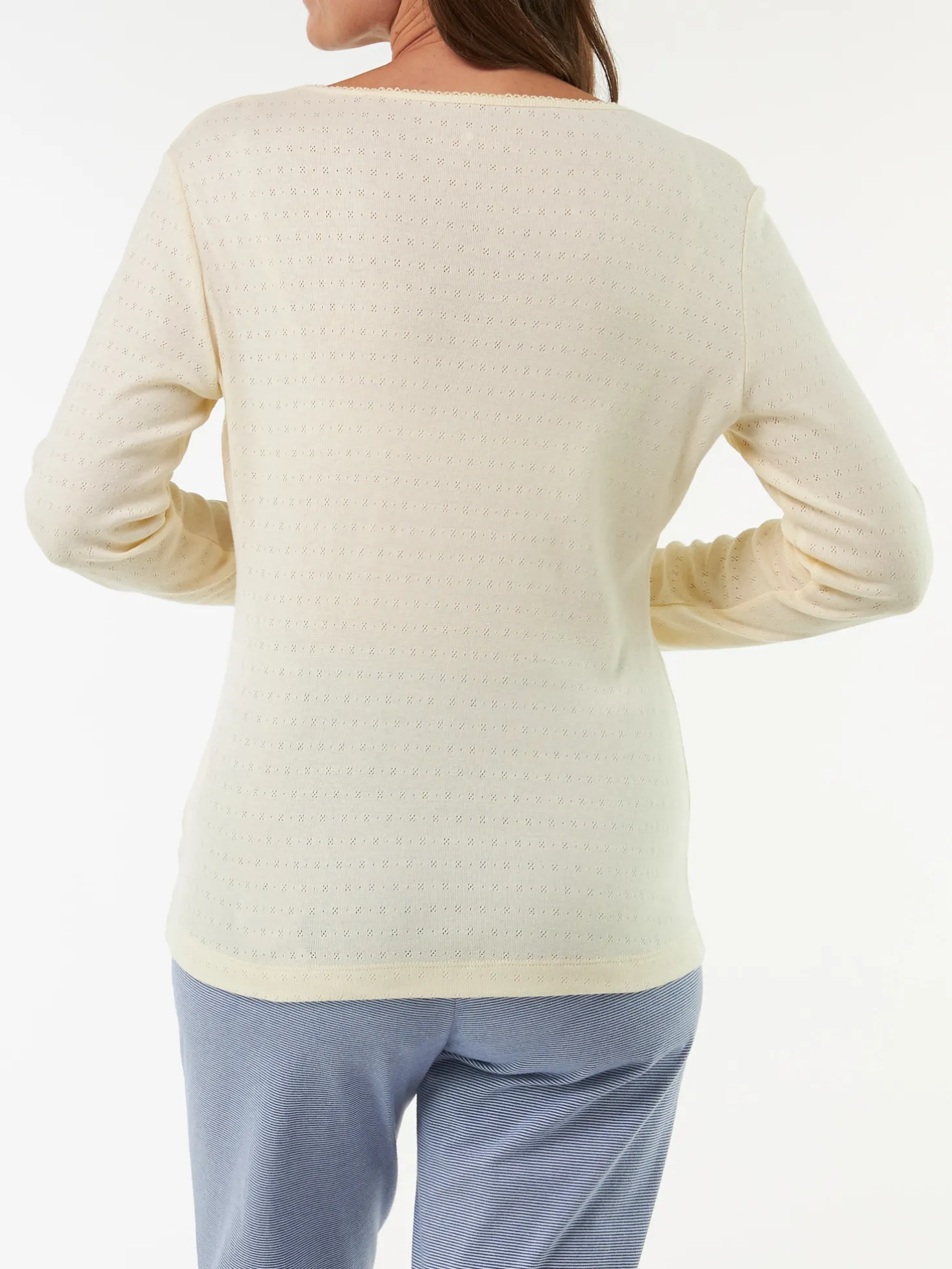 Schlafshirt aus Bio Baumwolle(vanille, XS)