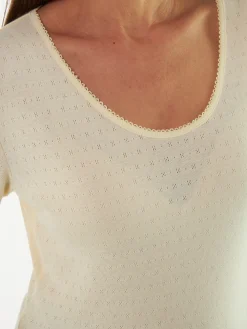 Schlafshirt aus Bio Baumwolle(vanille, XS)