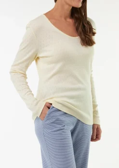 Schlafshirt aus Bio Baumwolle(vanille, XS)