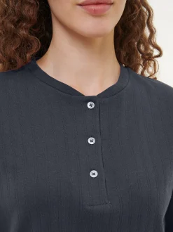 Schlafshirt aus Bio-Baumwolle(navy, XS)