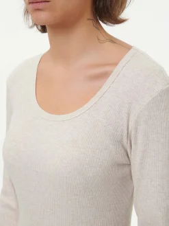 Schlafshirt aus Bio-Baumwolle(natur melange, L)