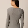 Schlafshirt aus Bio-Baumwolle(grau melange, XS)
