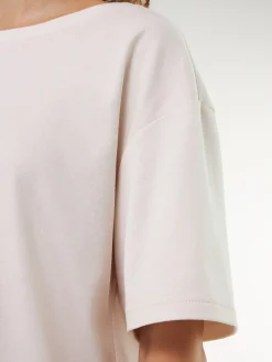 Schlafshirt Kurzarm aus Bio Baumwolle(creme, XS)