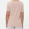 Schlafshirt Kurzarm aus Bio-Baumwolle(rosenquarz, XL)