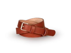 Schmaler Ledergürtel100 % Leder (kastanie melange, L)