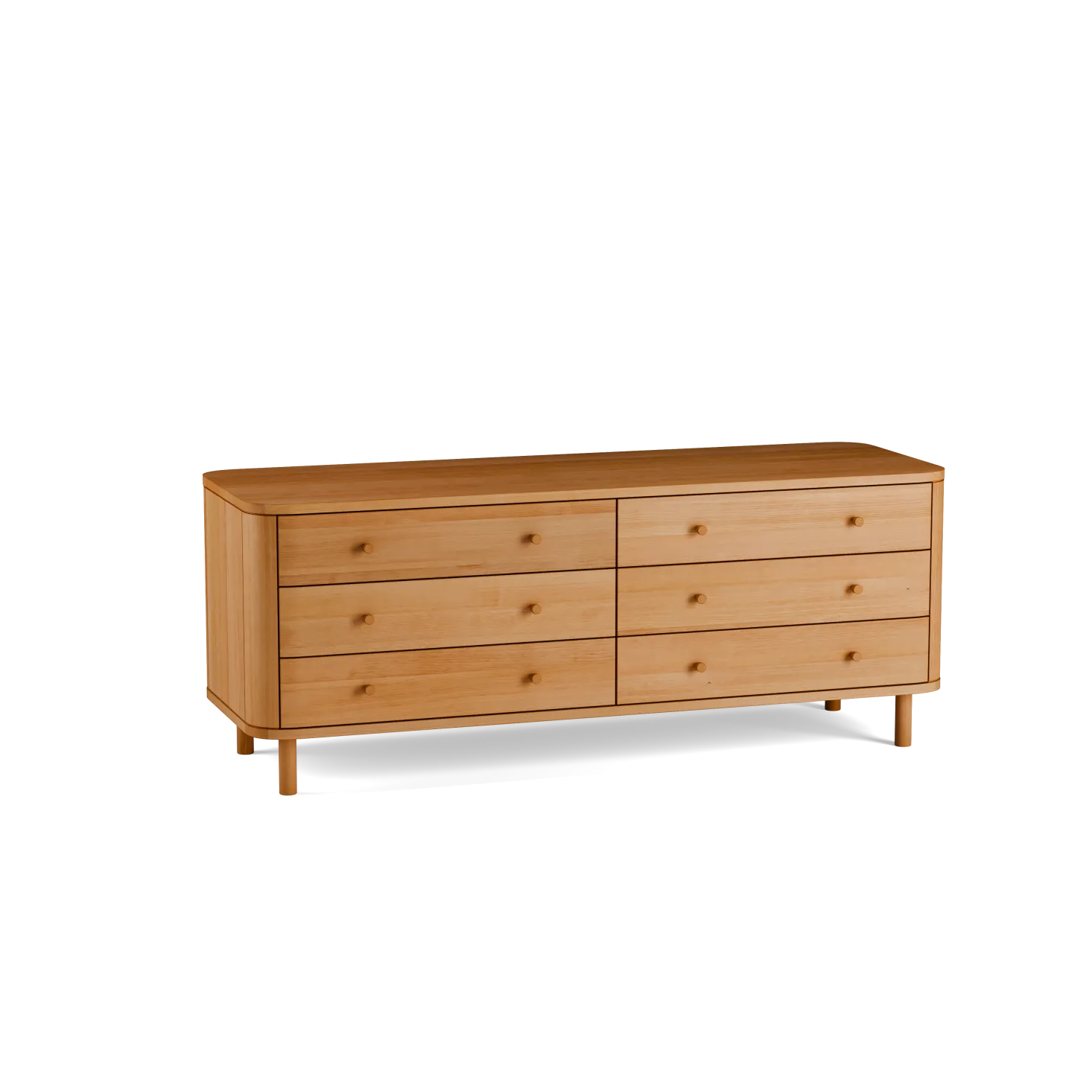 Schrank Tonda 6 LadenB 149,6x T 50x H 59,1 cm, (Buche)