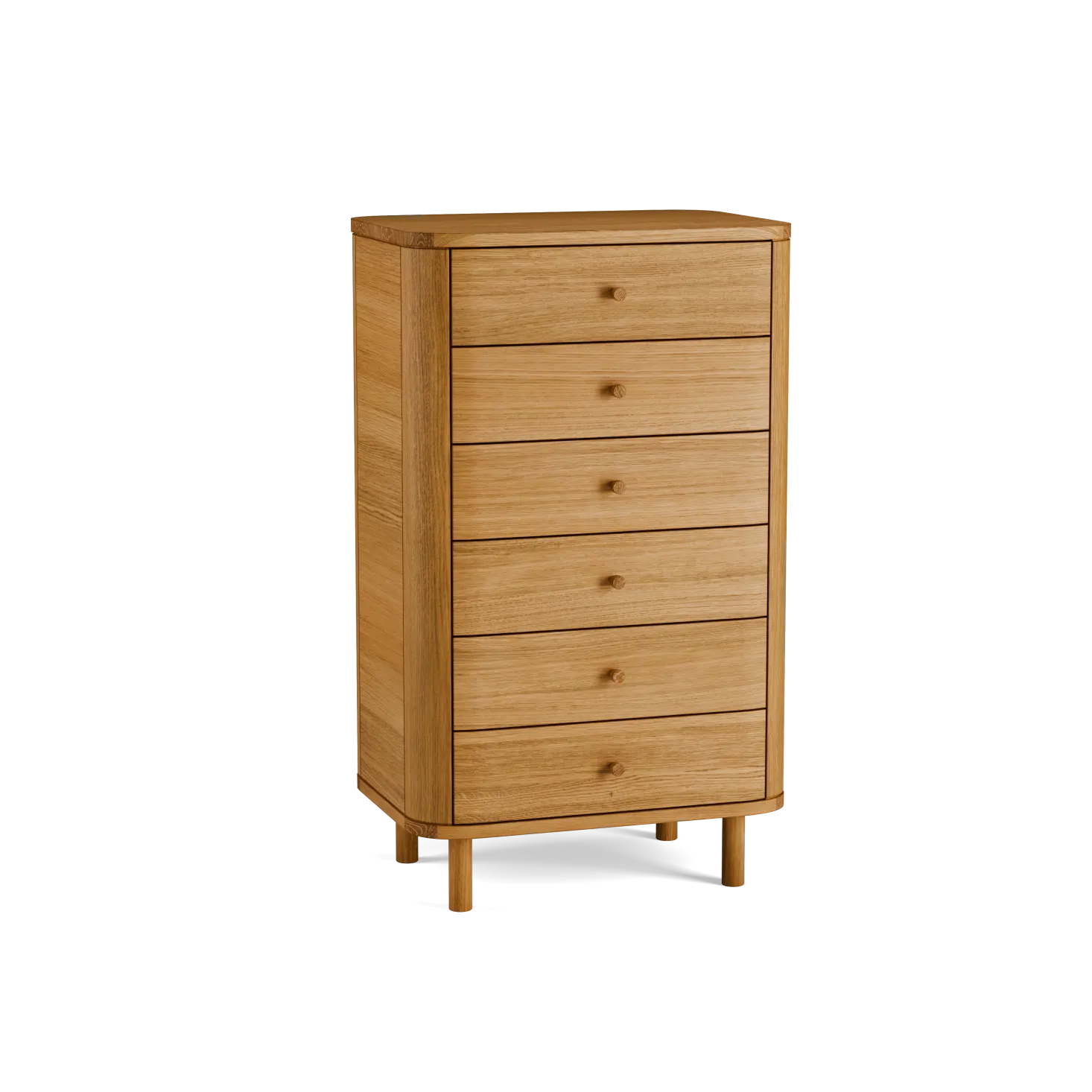 Schrank Tonda 6 LadenB 60 x T 42 x H 101,4 cm (Eiche)