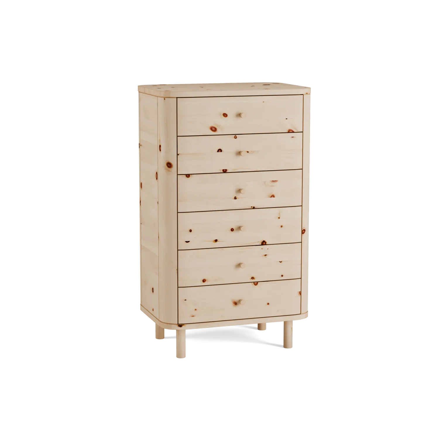 Schrank Tonda 6 LadenB 60 x T 42 x H 101,4 cm (Zirbe)