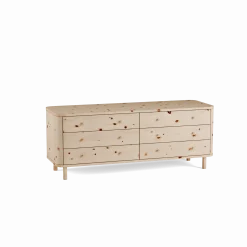 Schrank Tonda 6 LadenB 149,6x T 50x H 59,1 cm, (Zirbe)