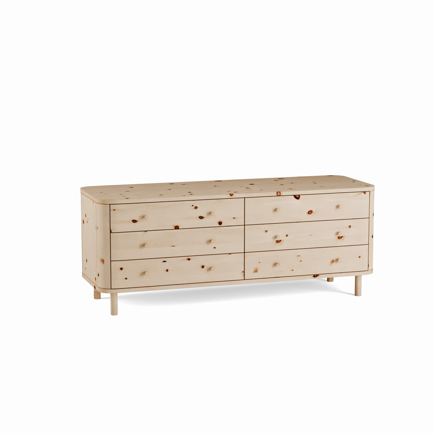 Schrank Tonda 6 LadenB 149,6x T 50x H 59,1 cm, (Zirbe)