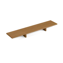 Schreibtisch Pureto Fach mit Unterteilung B 93,5 x T 19,8 x H 7,8 cm (Eiche)