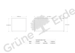 Schreibtisch Quint(Eiche, B160xT80xH72cm)