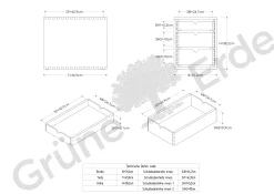 Schubladenbox Vaso(Eiche)