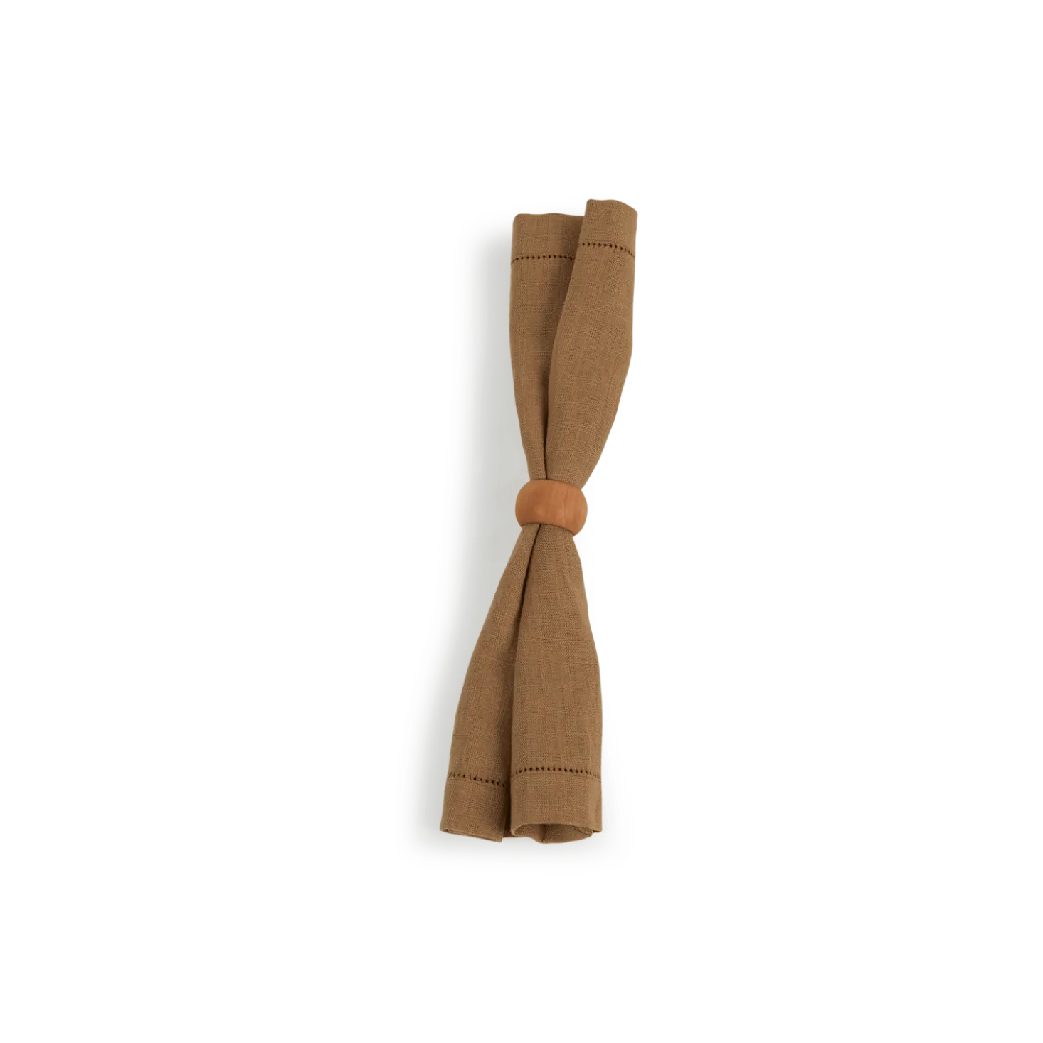 Serviette Ariana mit Ajour40 x 40 cm, 60 % Baumwolle/40 % Leinen, GOTS (nougat)