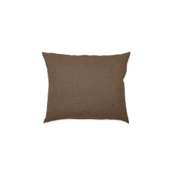 Set: Armlehnenkissen mit Überzug50x60 cm, mit verdeckter Knopfleiste (Wollstoff Tano natur dunkel)