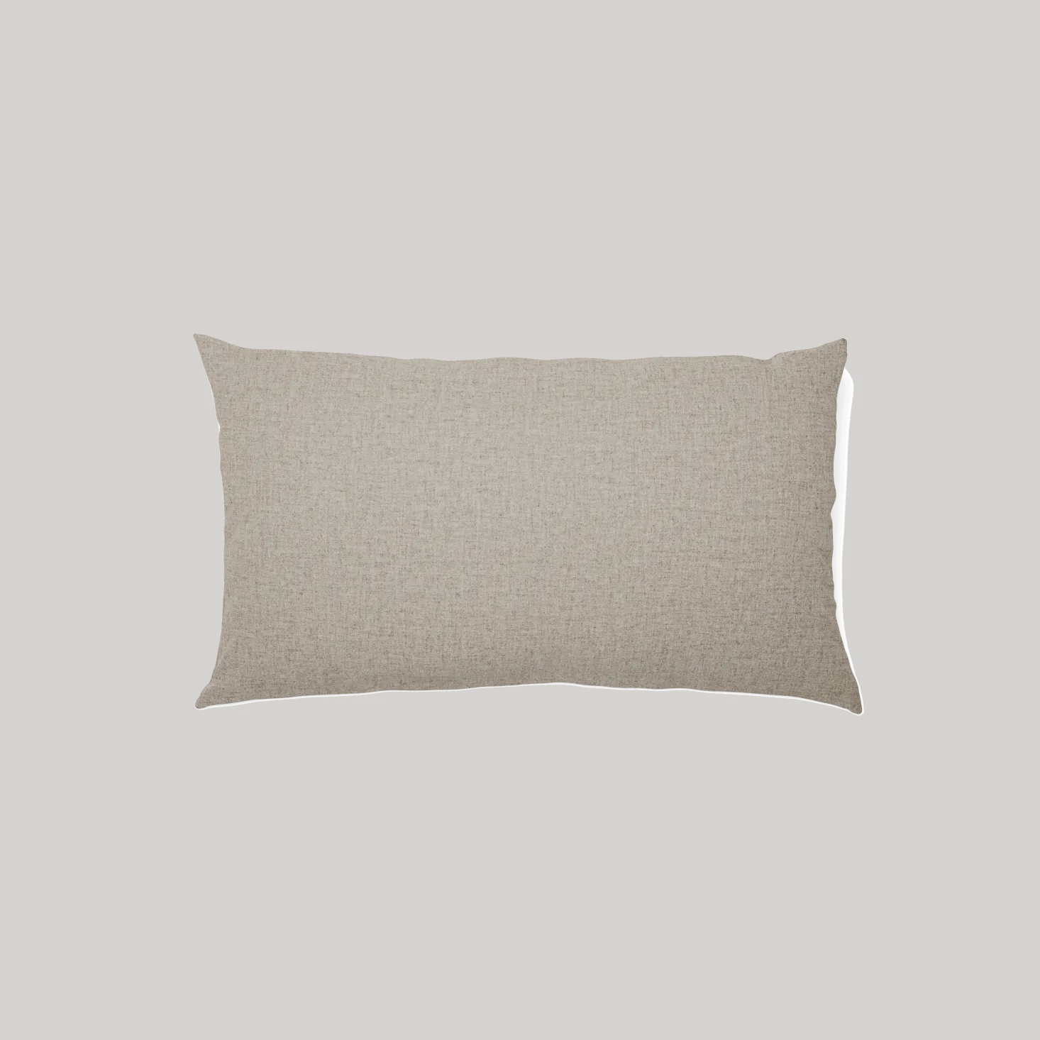 Set: Sofakissen mit Überzug(Wollstoff Tano natur hell, 60 x 105 cm)
