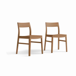 Set: 2 Stk. Stuhl Karim(Buche, Holz-Sitzfläche)