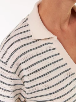 Shirt halbarm aus Bio Baumwolle(smaragd ajour ringel, S)