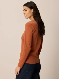 Shirt-Langarm(bernstein braun, 38)