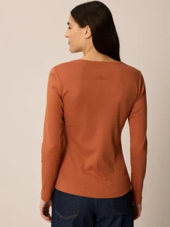 Shirt-Langarm(bernstein braun, 38)