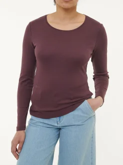 Shirt-Langarm(merlot, 34)
