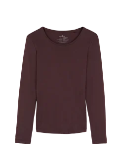 Shirt-Langarm(merlot, 34)