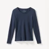 Shirt-Langarm(mitternachtsblau, 38)