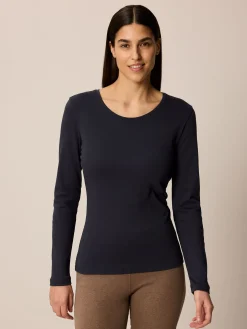 Shirt-Langarm(mitternachtsblau, 38)