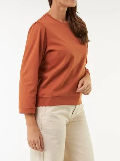 Shirt oversize aus Bio Baumwolle(bernstein braun, XS)