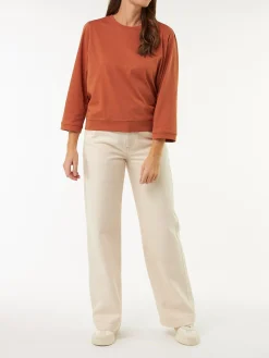 Shirt oversize aus Bio Baumwolle(bernstein braun, XS)