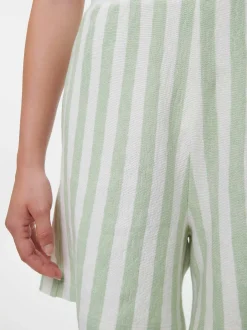 Short aus Bio Baumwolle(pastellgrün/weiss ringel, XS)