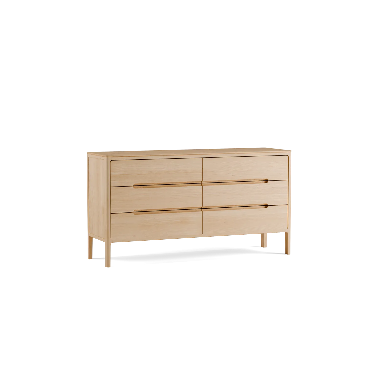 Sideboard Tenso B 135 x T 40 x H 73 cm(Esche)