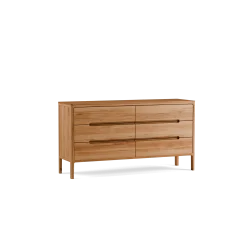 Sideboard Tenso B 135 x T 40 x H 73 cm(Kernbuche)
