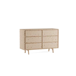 Sideboard Tesoro mit 6 Laden B 120 x T 45 x H 79 cm(Zirbe)