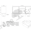 Sideboard Tesoro 2-türig3 Laden B 178 x T 45 x H 79 cm (Eiche)