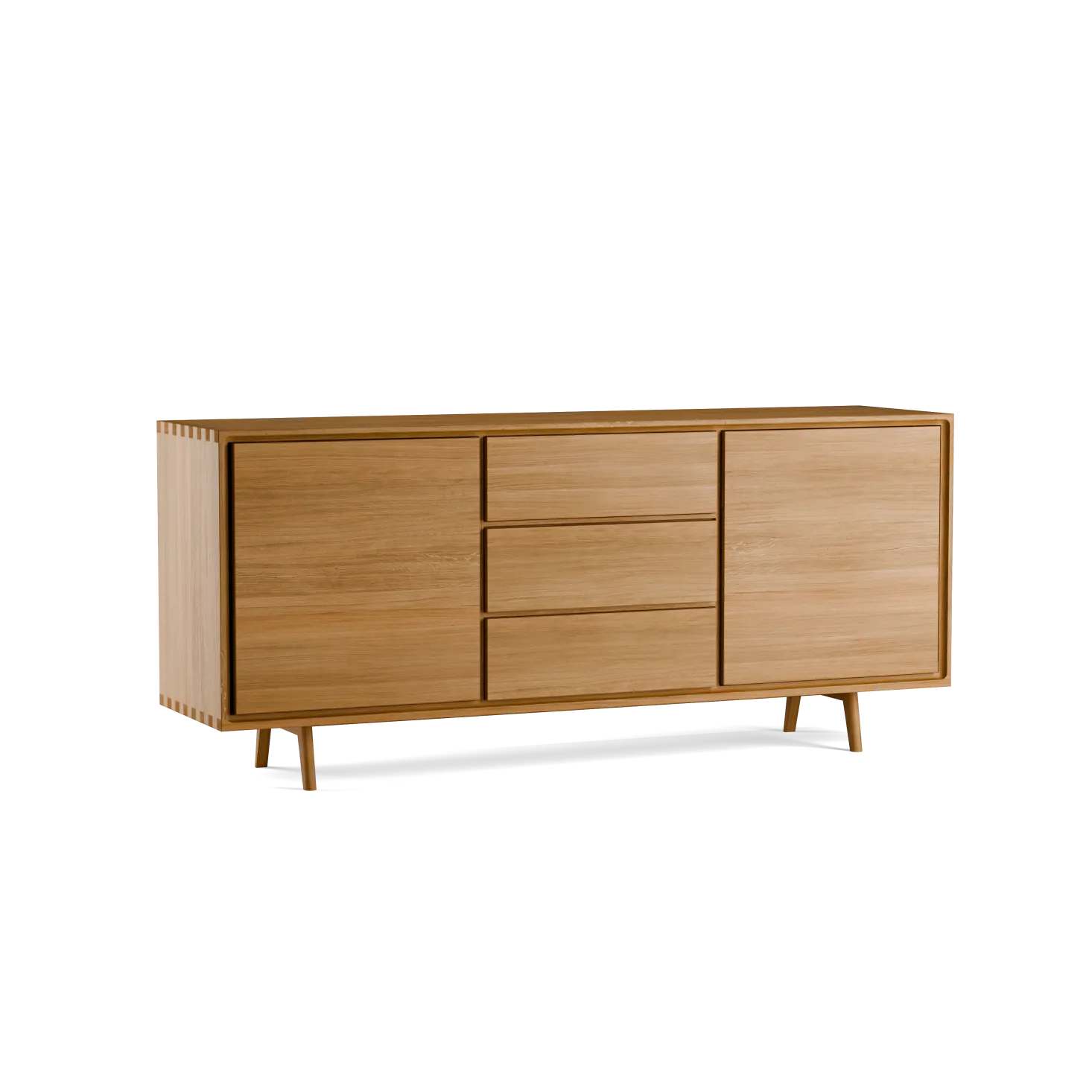 Sideboard Tesoro 2-türig3 Laden B 178 x T 45 x H 79 cm (Eiche)