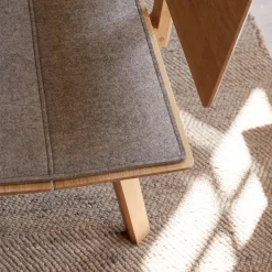 Sitzauflage für Holzbank Mirato(180 cm, Filz Kiesel)