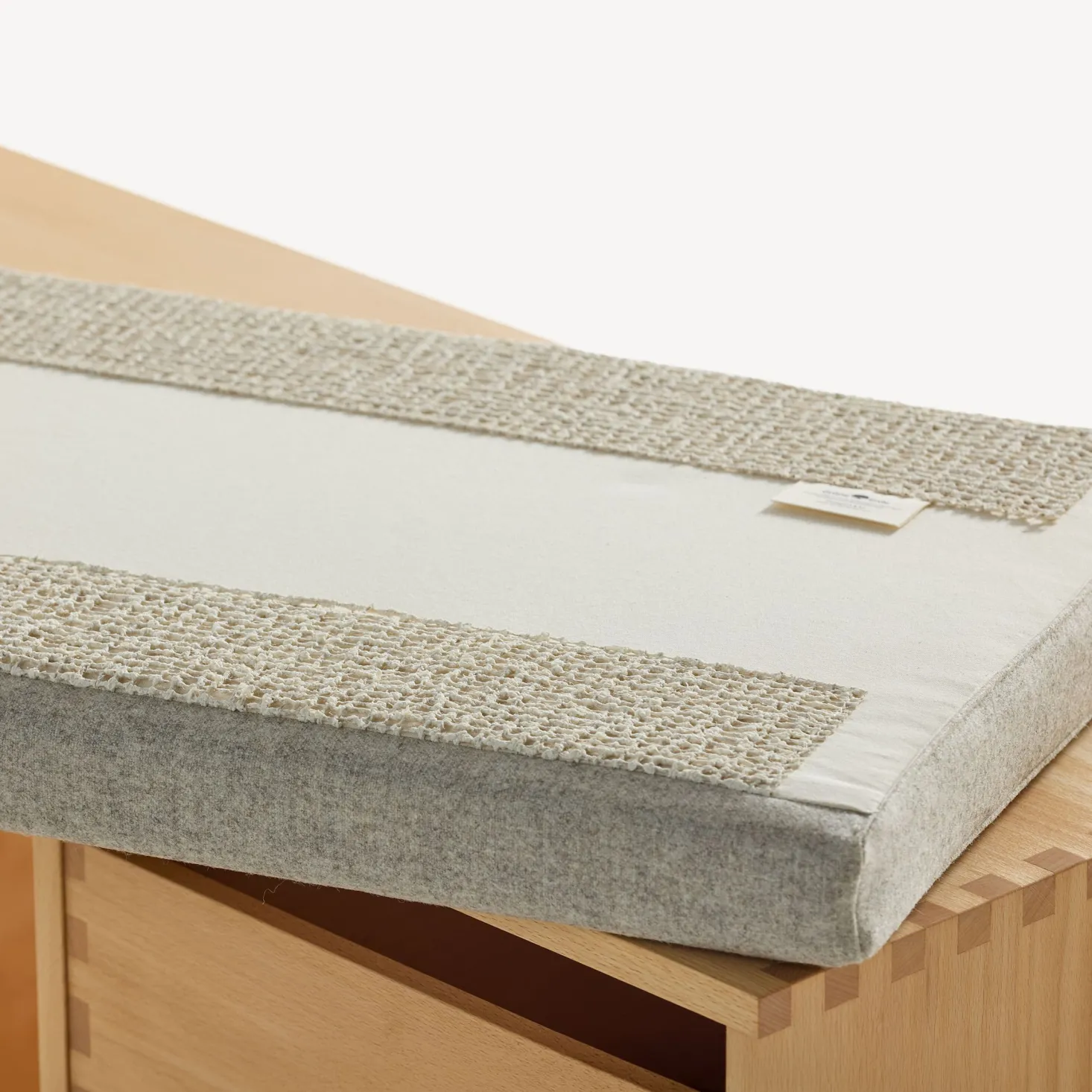 Sitzkissen für Regal Yunit Pur(Wollstoff Tano natur hell, B 36,5 x T 38 x H 5 cm)