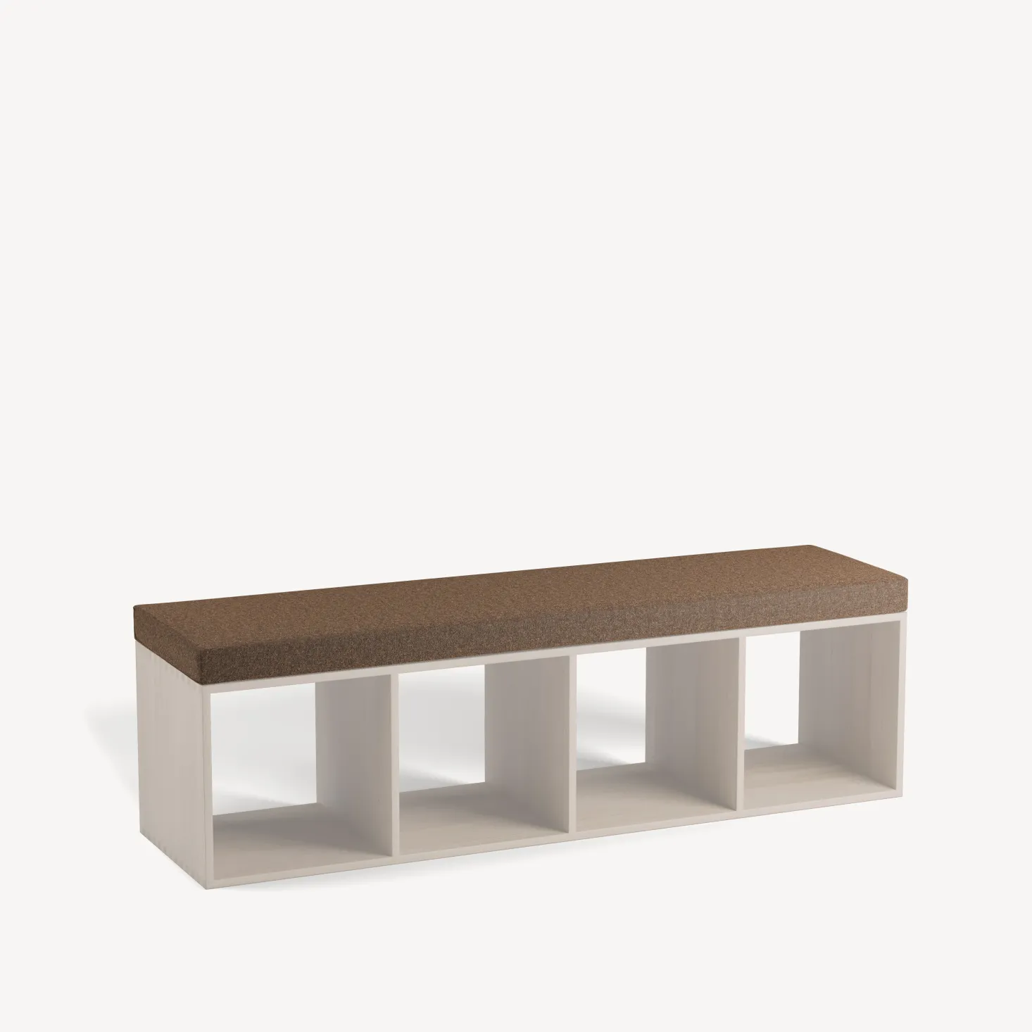 Sitzkissen für Regal Yunit Pur(Wollstoff Tano natur dunkel, B 141,5 x T 38 x H 5 cm)