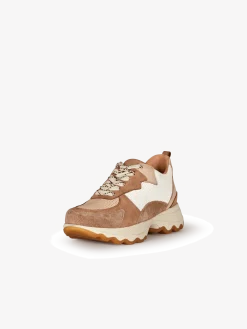Sneaker aus Bio Leder(nougat, 40)